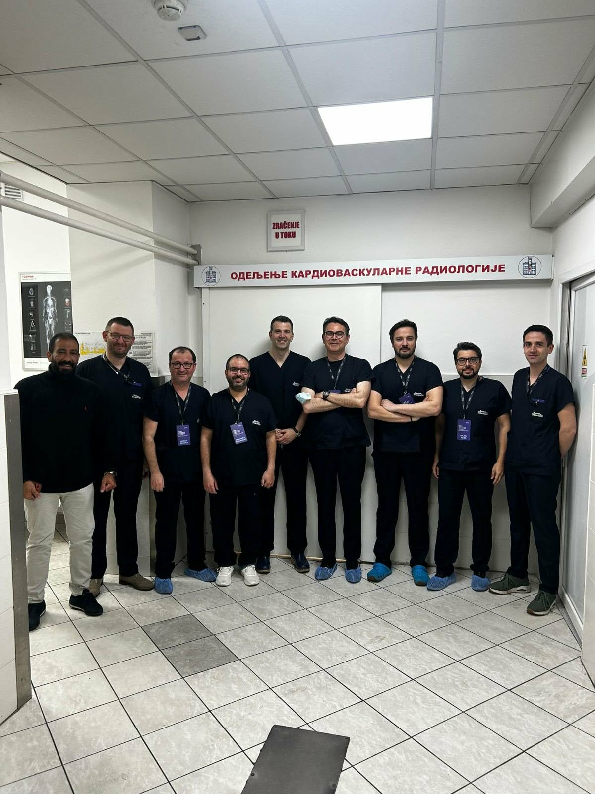 Dr. Emil Belinski at an international workshop on vascular surgery in Belgrade.
